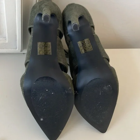 Lace-Up Caged Bootie Stilettos - Picture 5 of 5